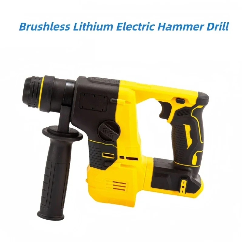 Brushlesses Electric Hammer 20V Impacts Drill Cordless Drill Multifunction Rotarys Rechargeable Battery Power Tool