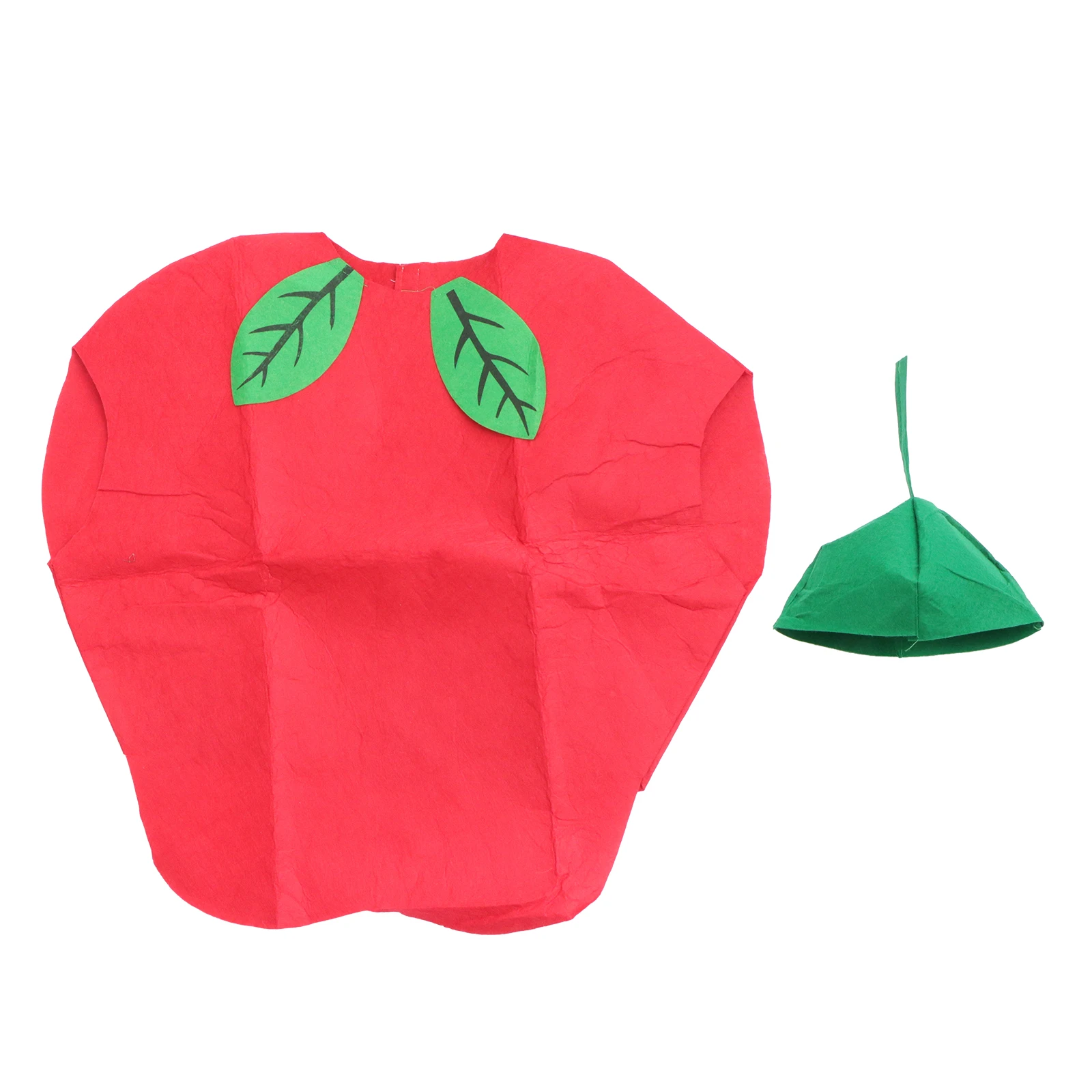 

Apple Costumes Kids Fruit Cosplay Children School Party Toddler Dress Watermelon Loose Fitting Comfortable Easy Clean Storage