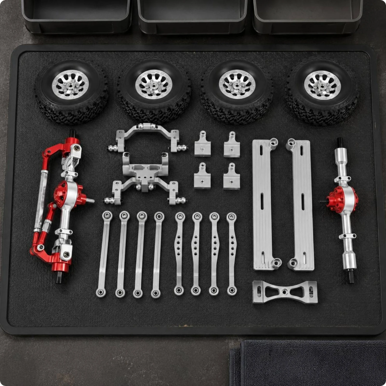 Off-road Axle Assembly High Strength RC Crawler Parts High-speed Stability Kit for 1 16 Model Vehicle