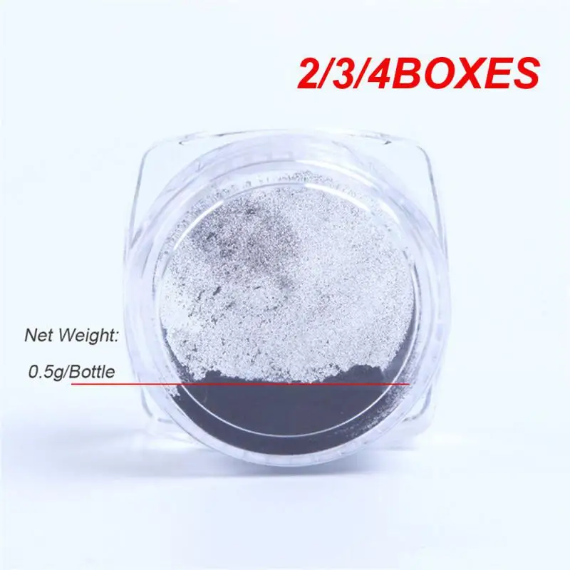 2/3/4BOXES Fine Nail Powder Glitter And Reflective Finish Multifunctional Metal Effect Deluxe Large Demand Unique Popular