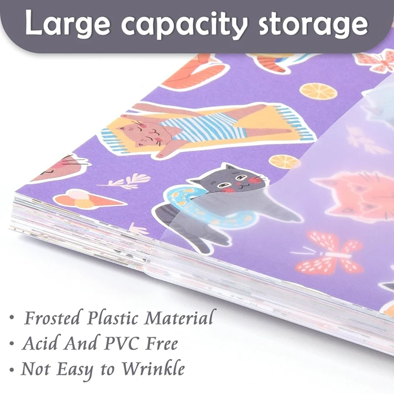 Scrapbook Paper Storage Organizer, Bone File Folder Paper Folding Set, Storage Bags, Holds 6 X 6 Inch Scrapbook Paper