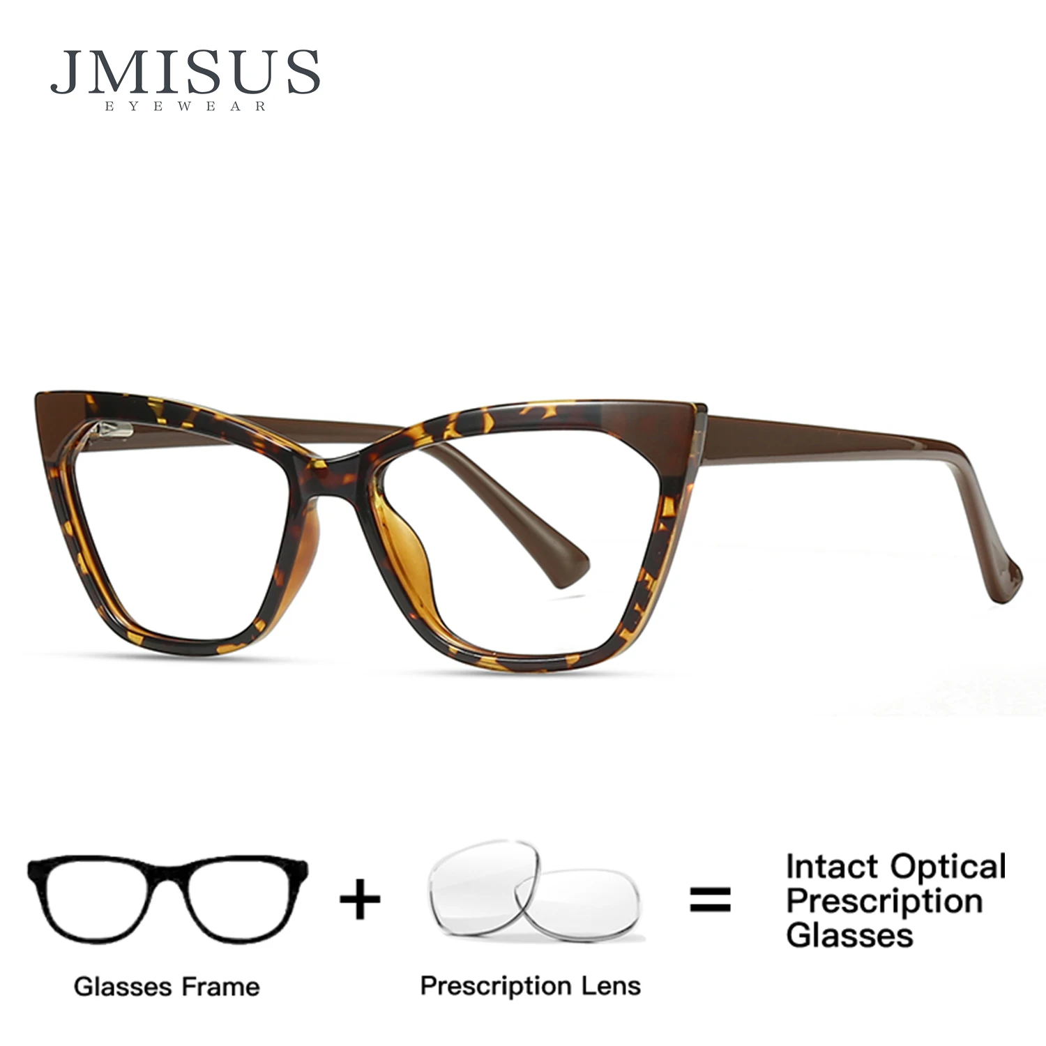 

JMISUS 2025 Trend Cateye Prescription Glasses Woman Handmade Acetate Progressive Eyeglasses Photochromic Optical Eyewear