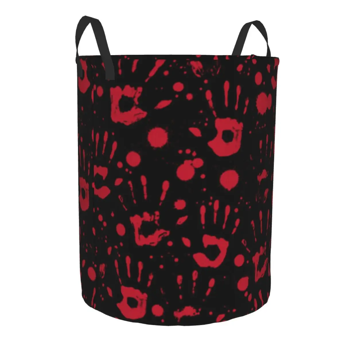 Bloody Background Waterproof Storage Bag Household Dirty Laundry Basket Folding Clothes Organizer