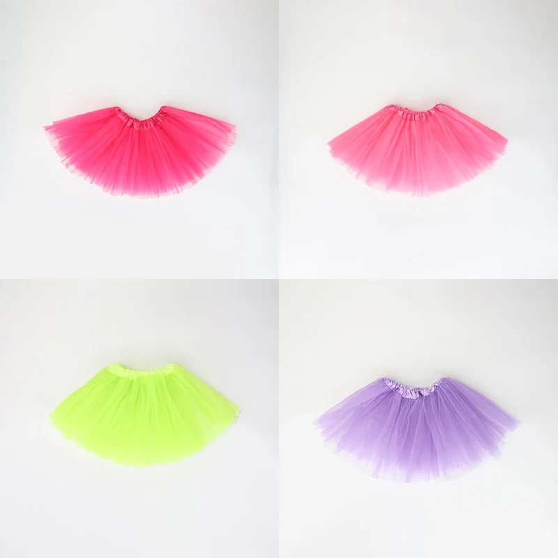 Muti Colors Tutu Skirt For Women Elastic Ballet Dancewear Tutus Mini Skirt Fairy Yellow Tulle Skirt Mother Daughter