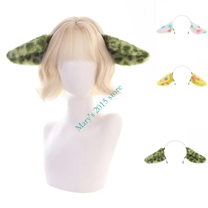 

Furry Animal Ears Headband Realistic Cosplay Hairband Role Play Headwear For Cosplay Halloween Party Costume Accessory