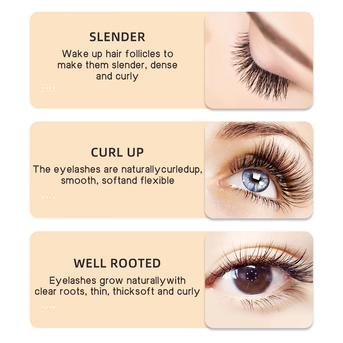 L'essenza per la cura delle ciglia multieffetto allunga naturalmente senza grovigli addensa e arricciare senza sbavature e cura non preoccuparti