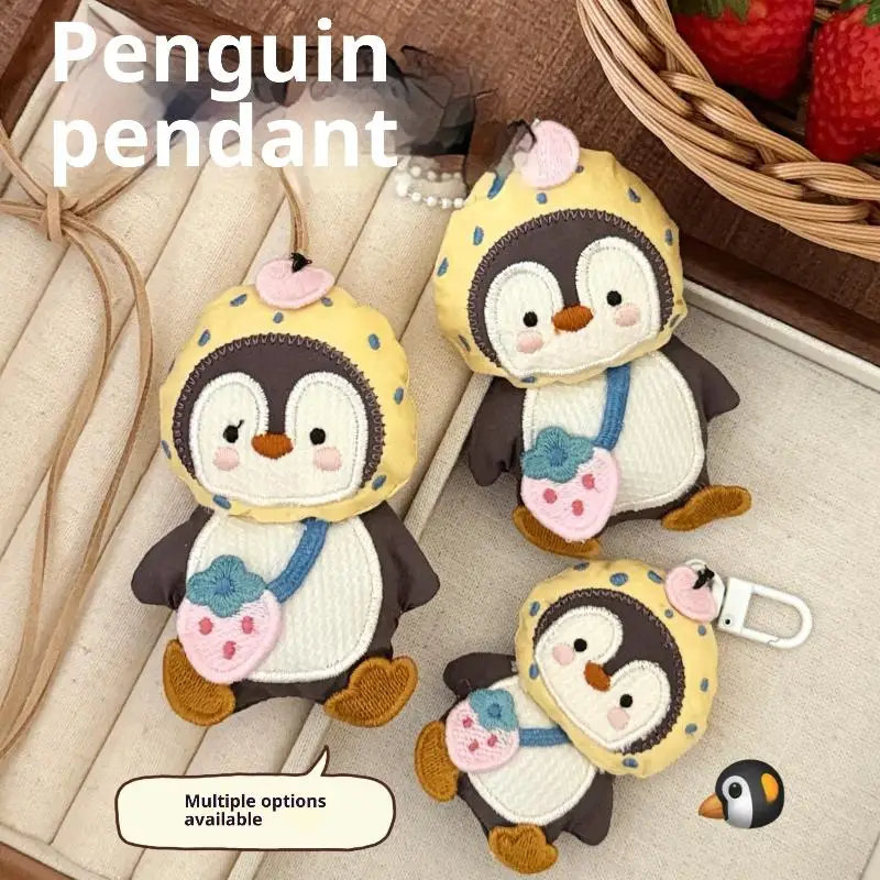 Nette Pinguin Puppe Plüsch Anhänger Schlüsselbund Kreative Cartoon Lanyard Halskette Gefüllte Puppe Spielzeug Lustige Rucksack Dekoration Geschenke