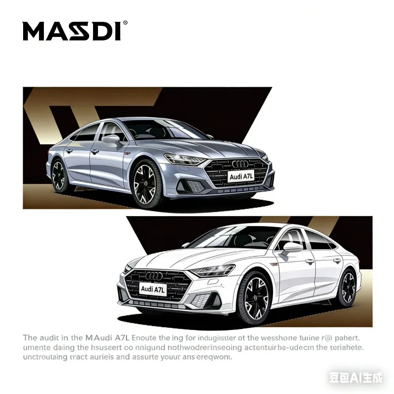 

MASDI 2022 Audi A7L: Коллекционная модель автомобиля из литого сплава, подарок для мальчиков на праздник, предмет декора для взрослых коллекционеров.