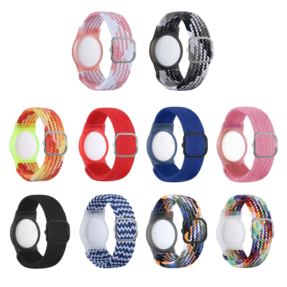 リストバンド耐衝撃保護カバーシェル TPU 保護ケース調節可能な伸縮性のある紛失防止保護スリーブ Apple Airtag 用