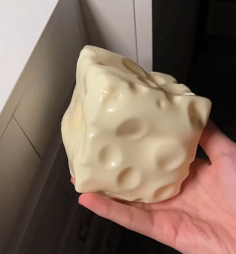 Echtes Vaseline-gefülltes Riesen-Käse-Squishy-Spielzeug 1-3 Stück Weicher Quetsch-Stressabbau-Ball Niedliche Käseform Langsam Rückfedernder Fidget-Ball – Detail 8