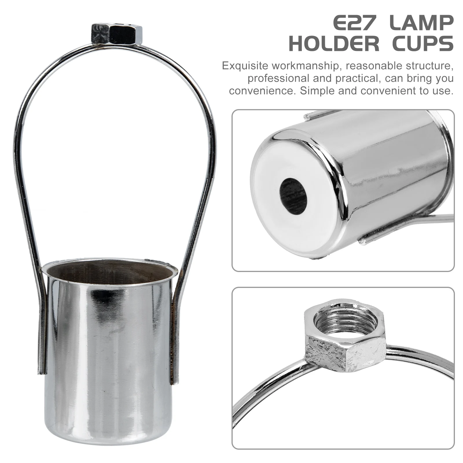

8 Pcs Light Cup Lighting Accessories Ceiling Lamp Support E27 Holder for Portalampade Replace