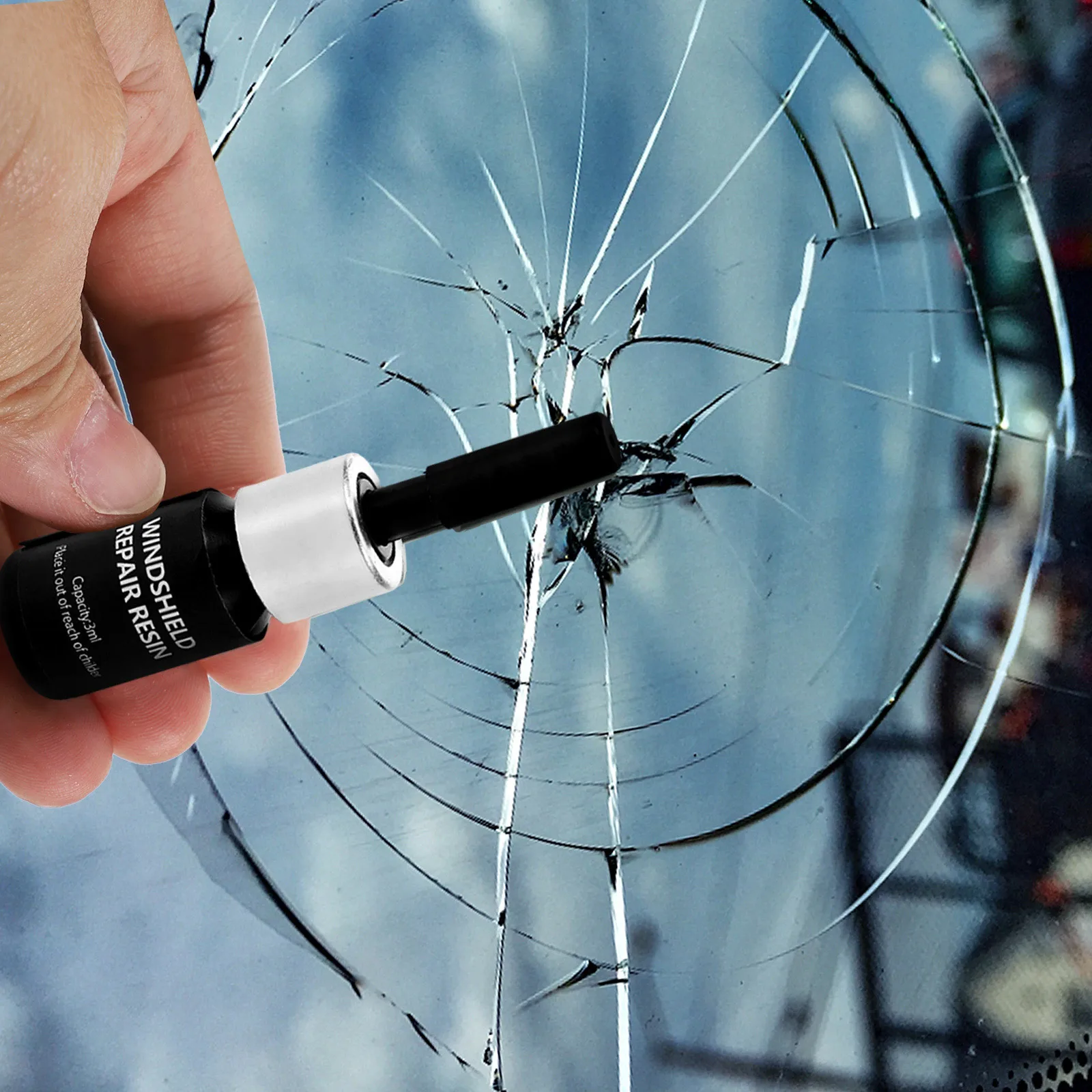 

Glass Repair Liquid Auto Windshield Kit Crack Fix Solution for Car Scratches Glass Sealant Professional Use DIY Tool Set