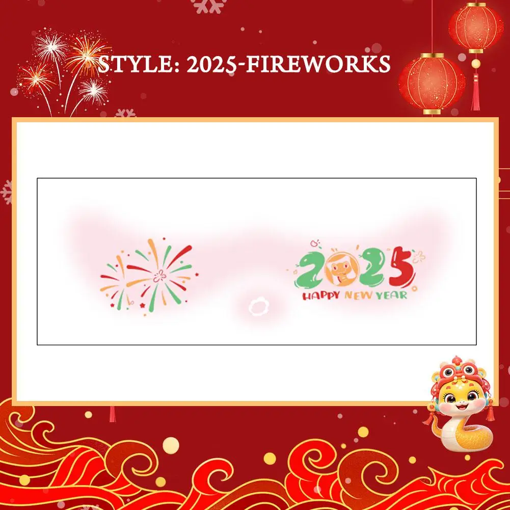 Chinese New Year Makeup Face Stickers New Year Party Sticker Face Decoration Tattoo Sticker C3X4