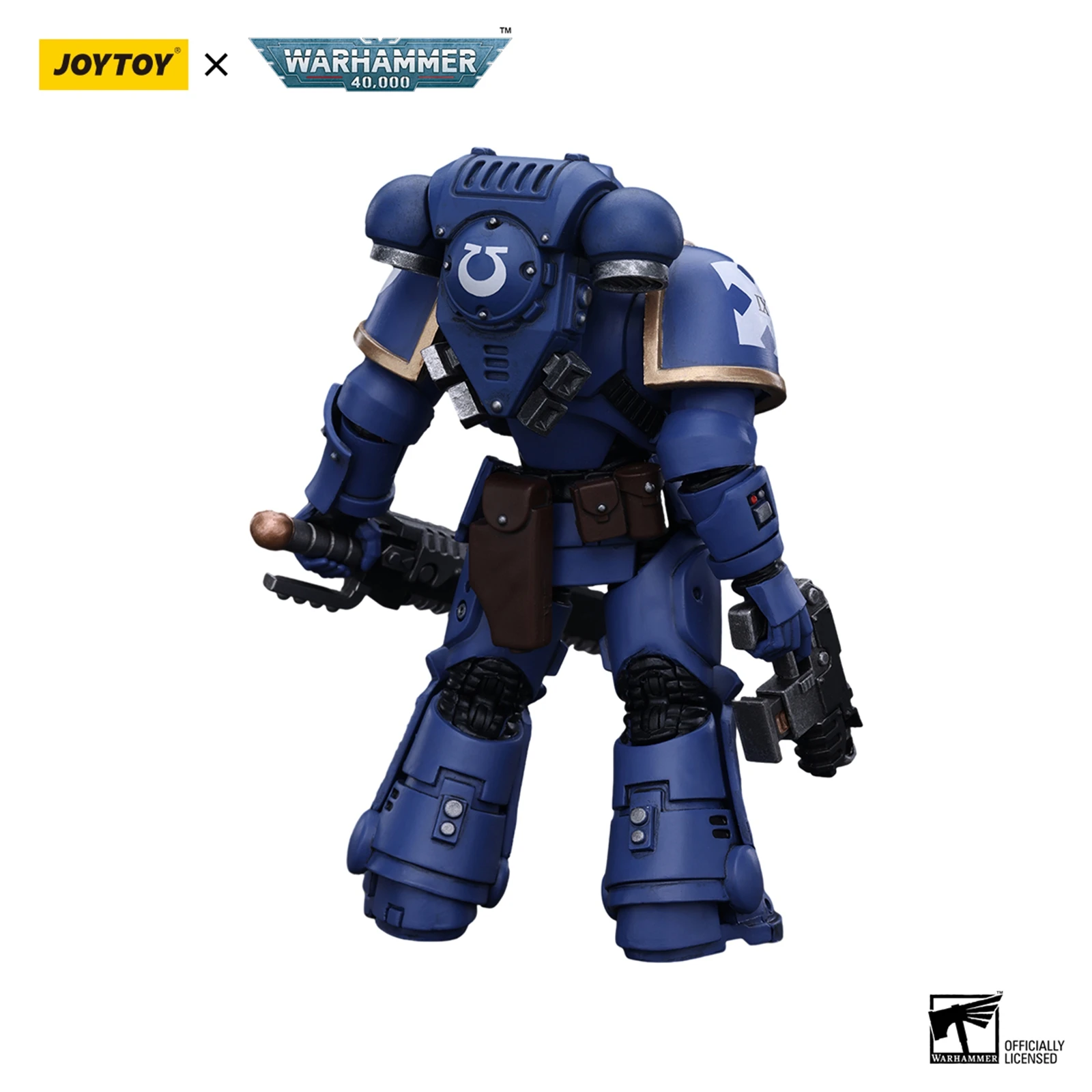 JOYTOY Warhammer 40000 Figurka Akcji 1/18 12.1cm Space Marines Ultramarines Intercessors Outriders Brat Catonus