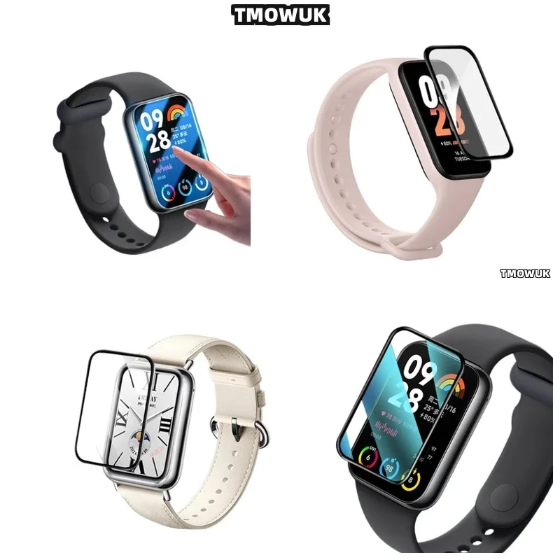 

Для Xiaomi Band 4 - 10 Pro: Защитная пленка на весь экран, 3D изогнутая, гибкая, мягкая, из PMMA, с защитой от царапин