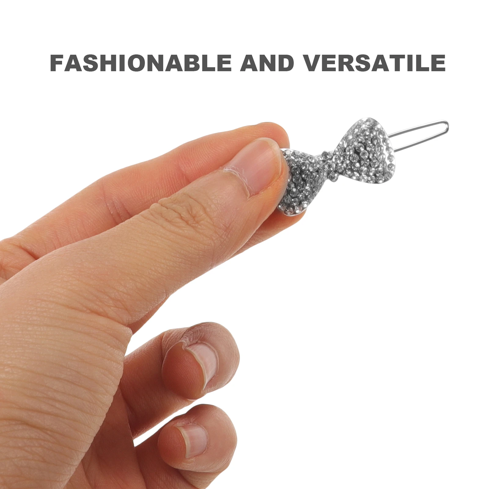 

2pcs Bow Hairpin Rhinestone Clips for Women Sparkly Barrettes Decorative Hairstyle Accessories Butterfly Hairbands