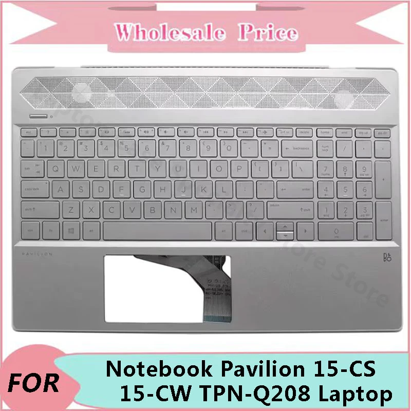 

New Laptop Original For HP Notebook Pavilion 15-CS 15-CW TPN-Q208 TPN-Q210 Palmrest Keyboard Case US English Version Upper Cover