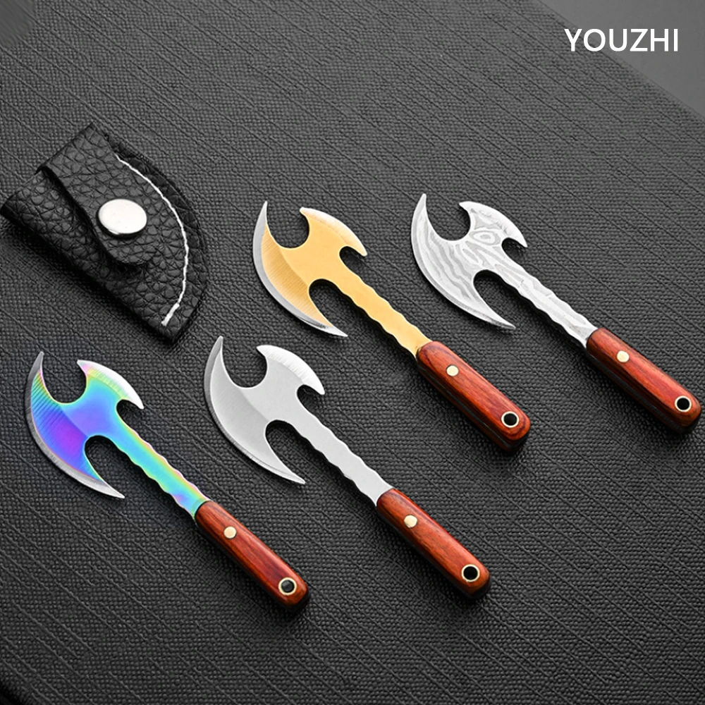 Mini Axe Knife Demolition Express Knife EDC Small Knife Blade Precious Embroidery Knife Small Vegetable Knife Portable Unpacking