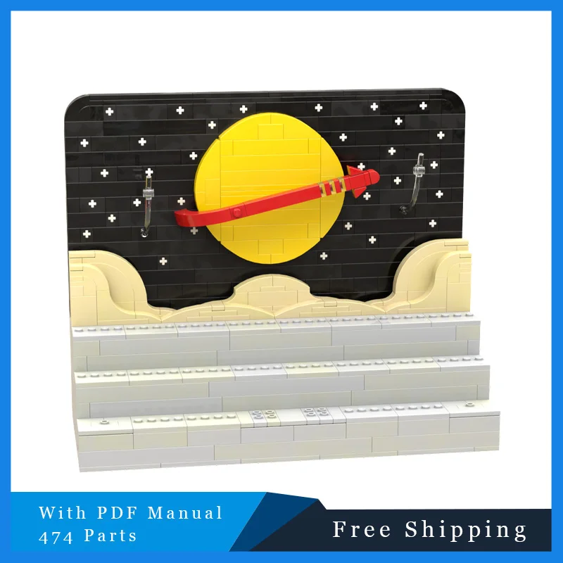 

474 PCS MOC Creative Building Block Brickheadz Display Stand Model MOC Building Blocks Children's Puzzle Festival Surprise Gift