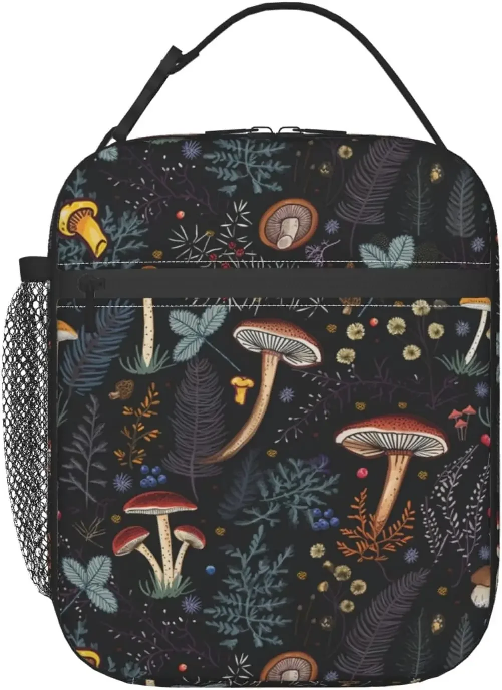 

Mushroom Lunch Bag Portable Insulated Lunch Box for Women Men Reusable Leakproof Cooler Thermal Lunchbox for Work Picnic Travel