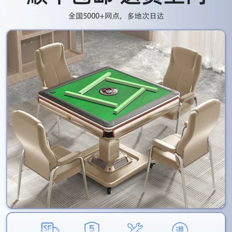 Automatic Household Folding Heating Electric Bass Mahjong Table Five-Piece Set