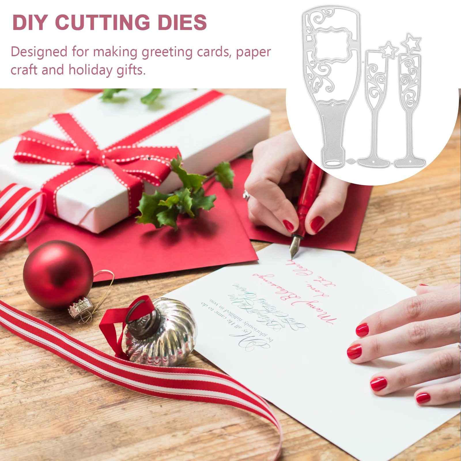 1 ชุด DIY มีดชุดแม่พิมพ์เหล็กคาร์บอนลายนูนตายสําหรับเด็ก Scrapbooking ตัดกรอบรูปแม่พิมพ์กระดาษหัตถกรรมอัลบั้มปฏิบัติ