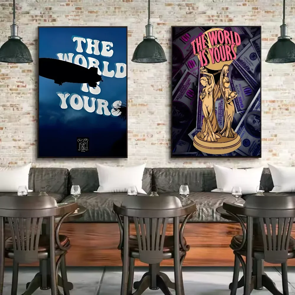 Classic Movie S-Scarface Retro Poster HD art sticky wall waterproof home living room bedroom bar aesthetic decoration