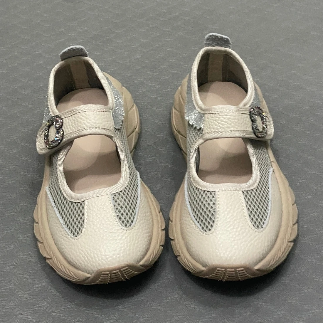 Trendy Mesh Baby, Mesh Shoes, Popular Girls' Sports Shoes, Unique Design, Leather Comfortable Edition Children's Shoes