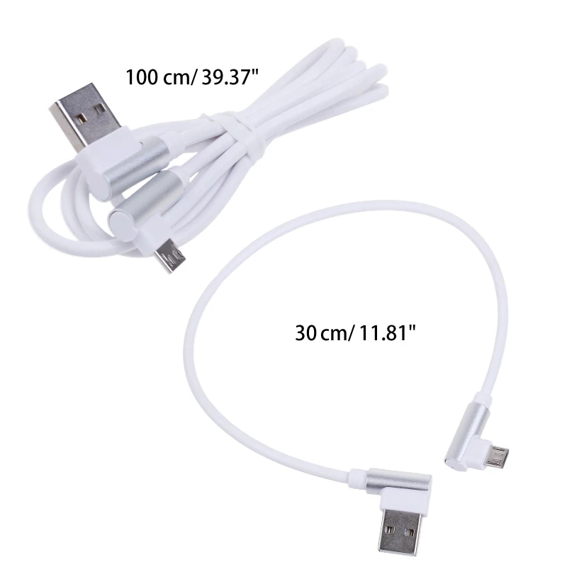 Kabel Micro USB szybkie ładowanie przewód szybkoładujący 90 stopni kąt prosty