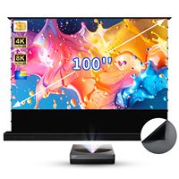 100 inch Electric Floor Rising Projection Screen PET Crystal HD Projector Screen for Awol Fengmi 4K UST ALR Laser Projector