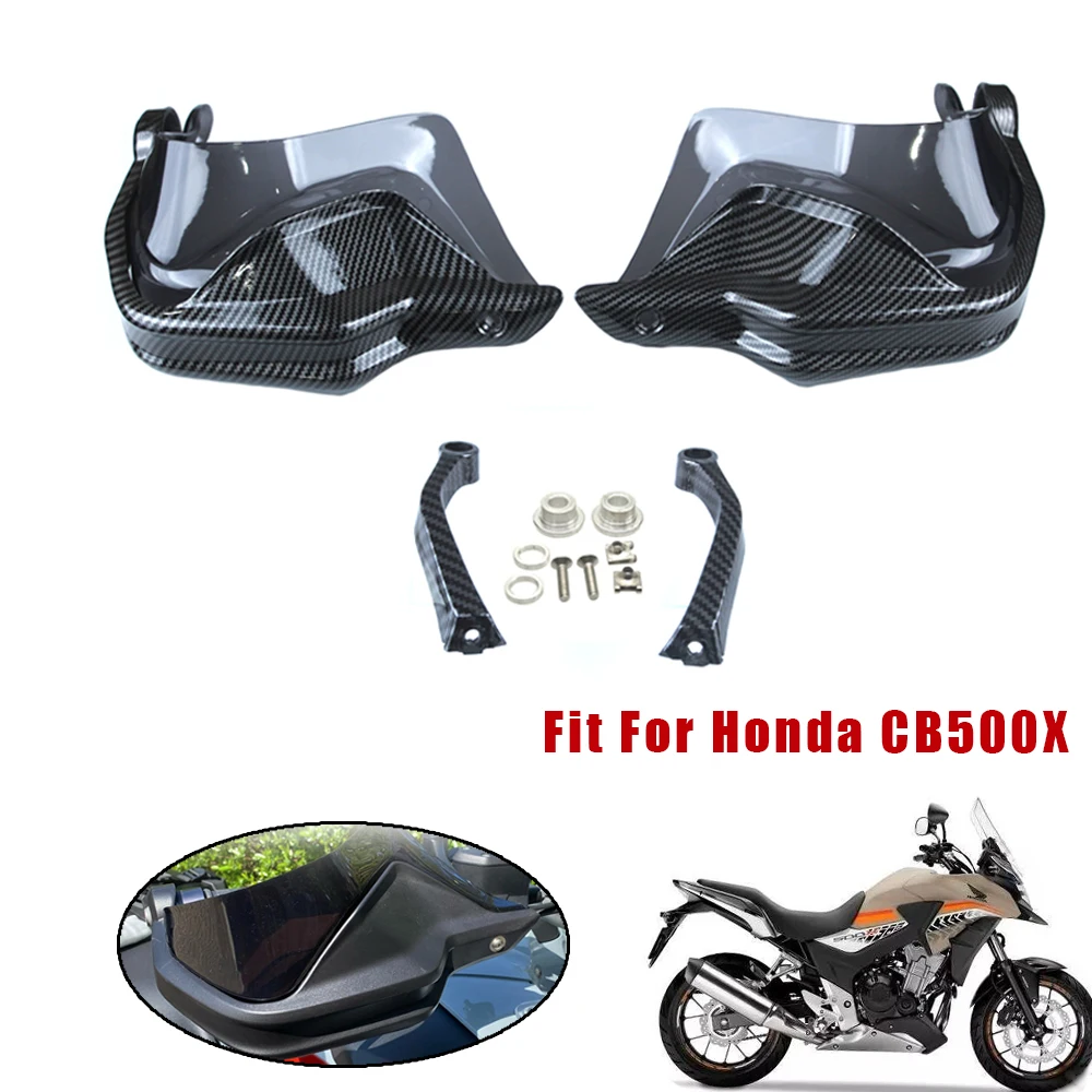 

For HONDA CB500X CB 500X New Carbon Fiber look Motorcycle Handguards Hand Dirt Bike Hand Guards Wind Deflector Shield CB500 X