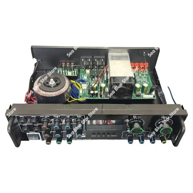 

Усилитель мощности 1000 Вт 10-го поколения 6060, пятиканальный, Bluetooth, для дома, высокомощный, с поддержкой карт памяти, мощный бас