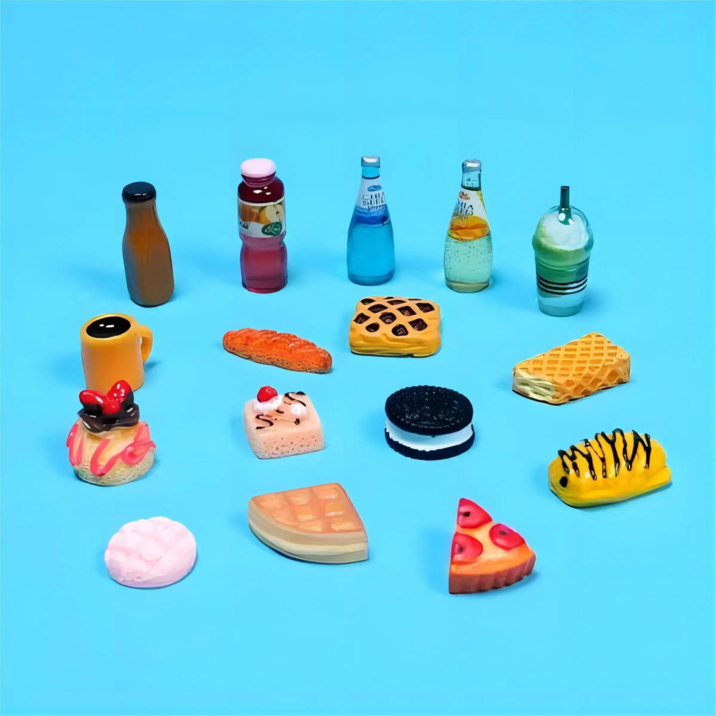 Eilik Small Resin Food & Drink 50 pcs random Kits