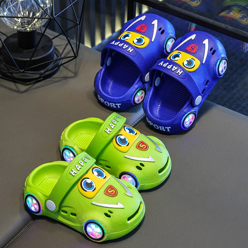 

Fashion Girls' Shoes 2025 Summer New Kids Sandals Comfort Soft Bottom Boy Beach Shoes Simple Versatile Girls Light Car Slippers
