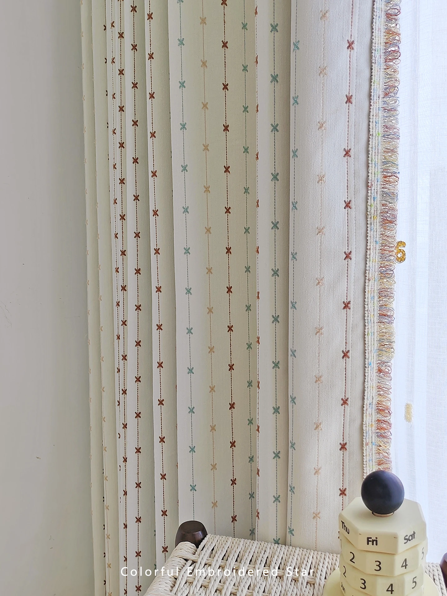 Jacquard Chenille Children's Room Lovely Environmental Protection Curtains for Living Room Bedroom French Window Customized