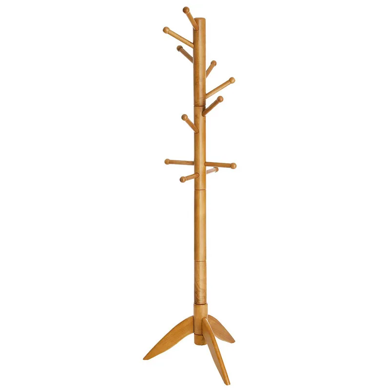 

Floor-to-ceiling solid wood hanger, living room, bedroom, home coat rack, modern simple hanger, Nordic hanger.