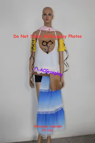 Final Fantasy 7 Yuna Cosplay Costume acgcosplay Garment