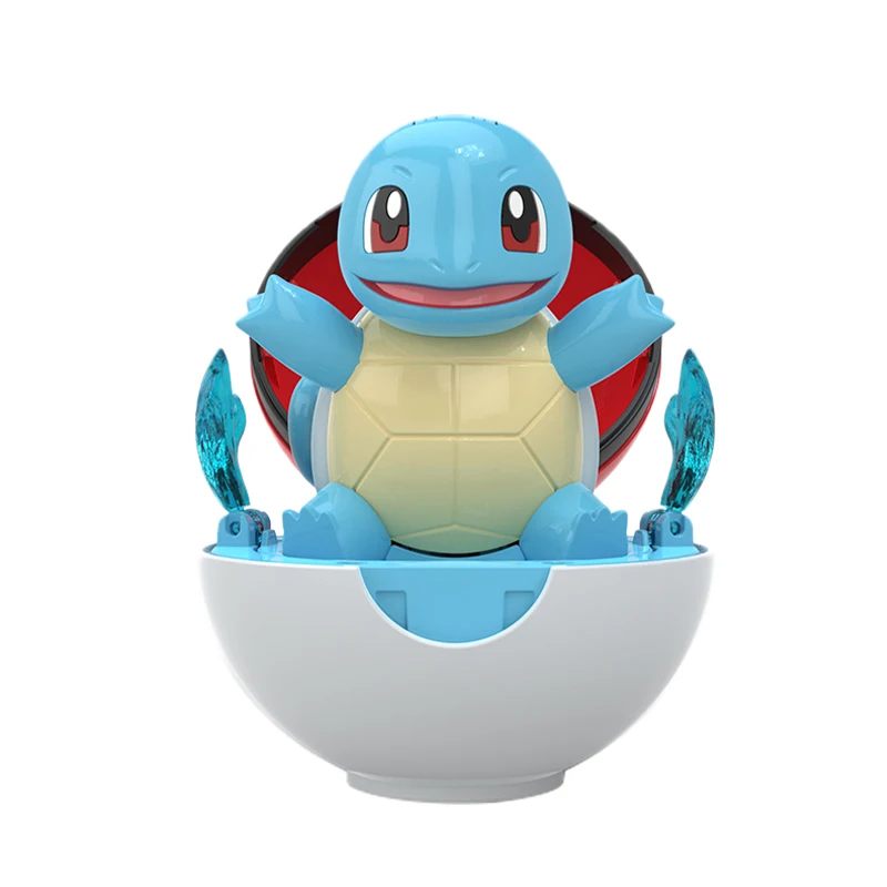 Pokemon Figur Bulbasaur Eevee Charmander Squirtle Pikachu Piplup Cubone Mimikyu Jigglypuff Pokeball Spielzeug Ornament Puppe