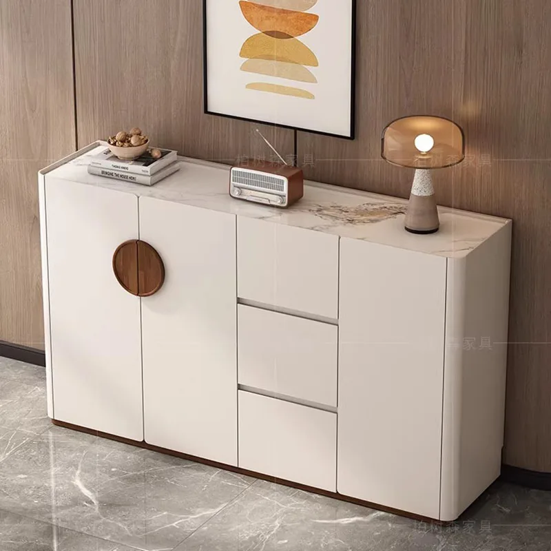 

Light luxury paint shoe cabinet home entrance 2026 new large-capacity indoor storage porch cabinet integrated