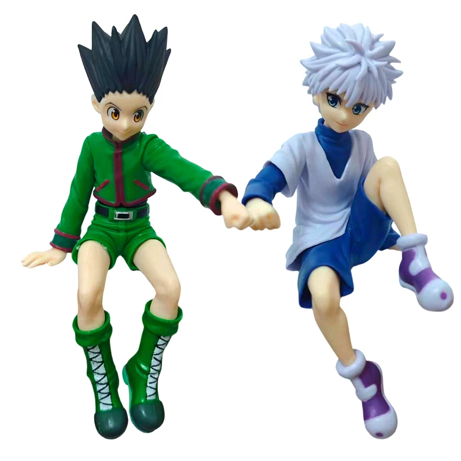 Hot Hunter×Hunter Gon Killua Hunter X Hunter Gon Freecss Anime Figure Zoldyck Action Figure Model Car Ornaments Toy In stock