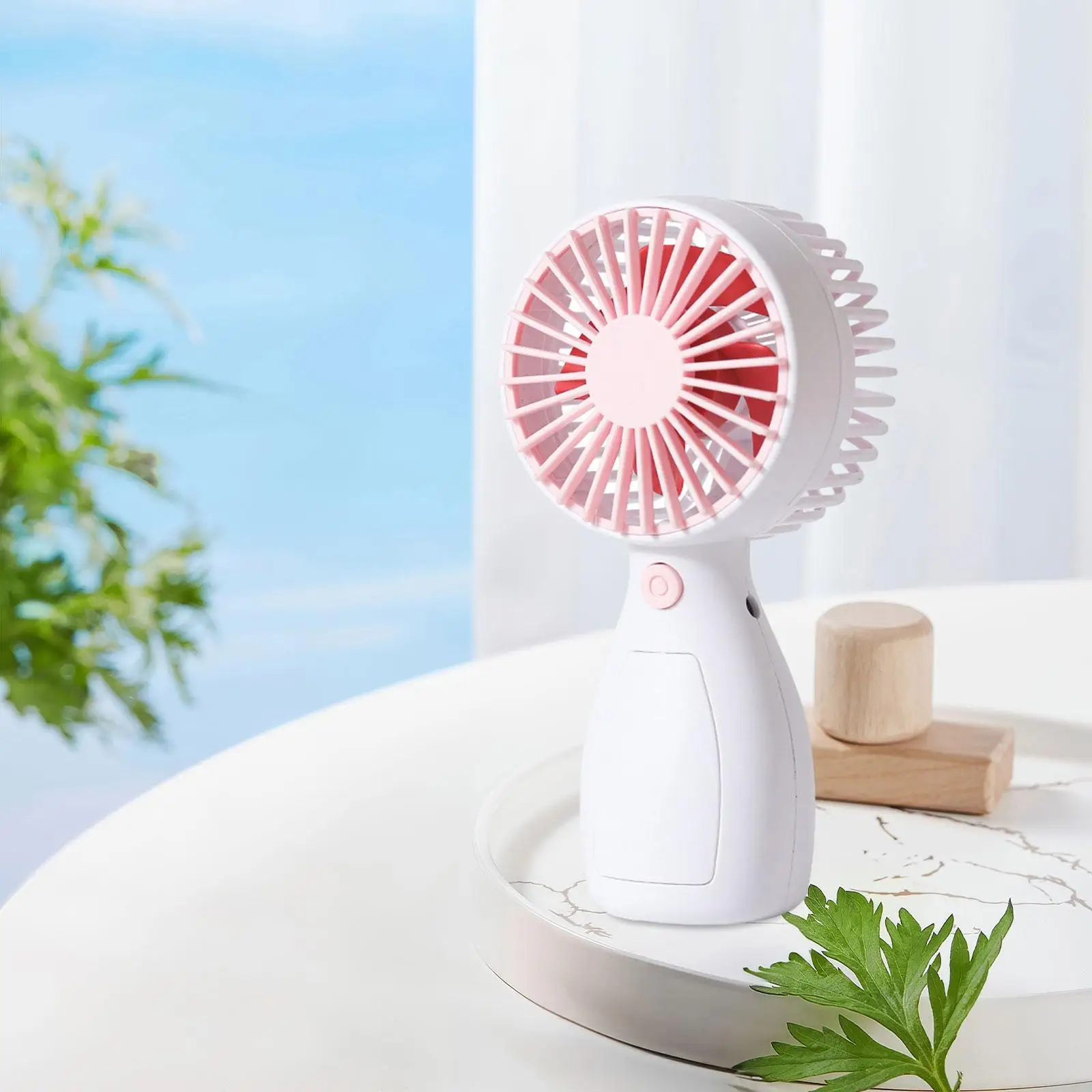 Ventilador de mano recargable para niños y niñas, dispositivo eléctrico de escritorio pequeño, portátil, para oficina, viajes, verano y dormitorio