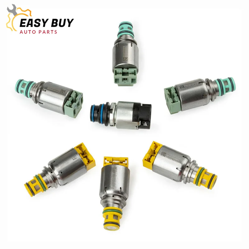 7PCS Original 6T45E 6T40 Transmission Solenoids 24257169 24257170 8040953Y01 for GMC For Buick Regal for Chevy Malibu