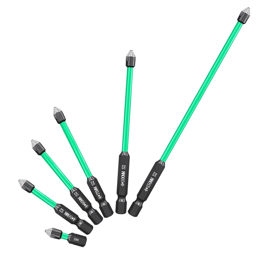 

Набор магнитных отверток из 6 предметов с шестигранным хвостовиком 6,35 мм, диапазон размеров от 25 мм до 150 мм, предназначенный для стабильного удержания винтов