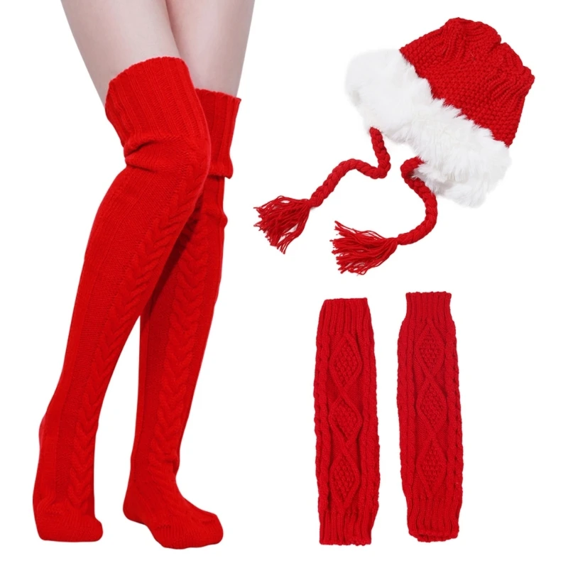 Kerst Kerstman Kostuum Feestelijke Handschoenen Cosplay Party Dress Up Accessoires Dropship