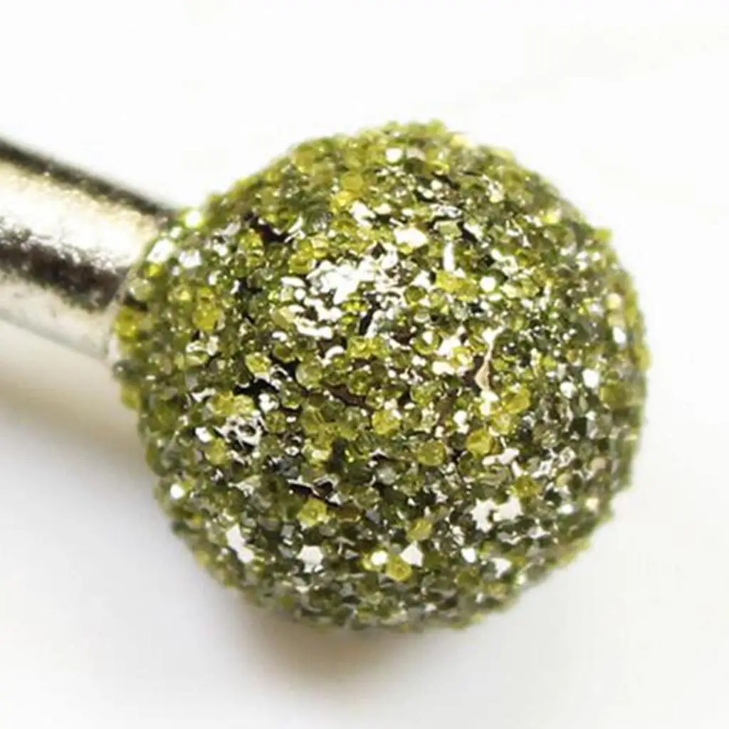 

Diamond Grinding Coated Polishing Burs Round Rotary Burrs for Ceramic Glass Alloy Sculpting