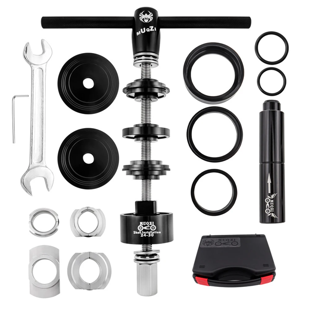 Center Shaft Removal Tool Set Press-in Repair Kit Aluminum Alloy BB Bottom Bracket Bearing Press Set Bike Bicycle
