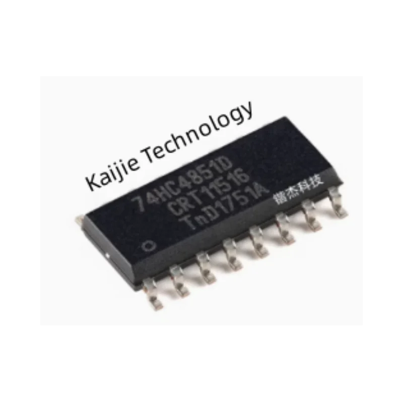 

Original 74HC4851D,118 SOIC-16 8-channel analog multiplexer/demultiplexer.