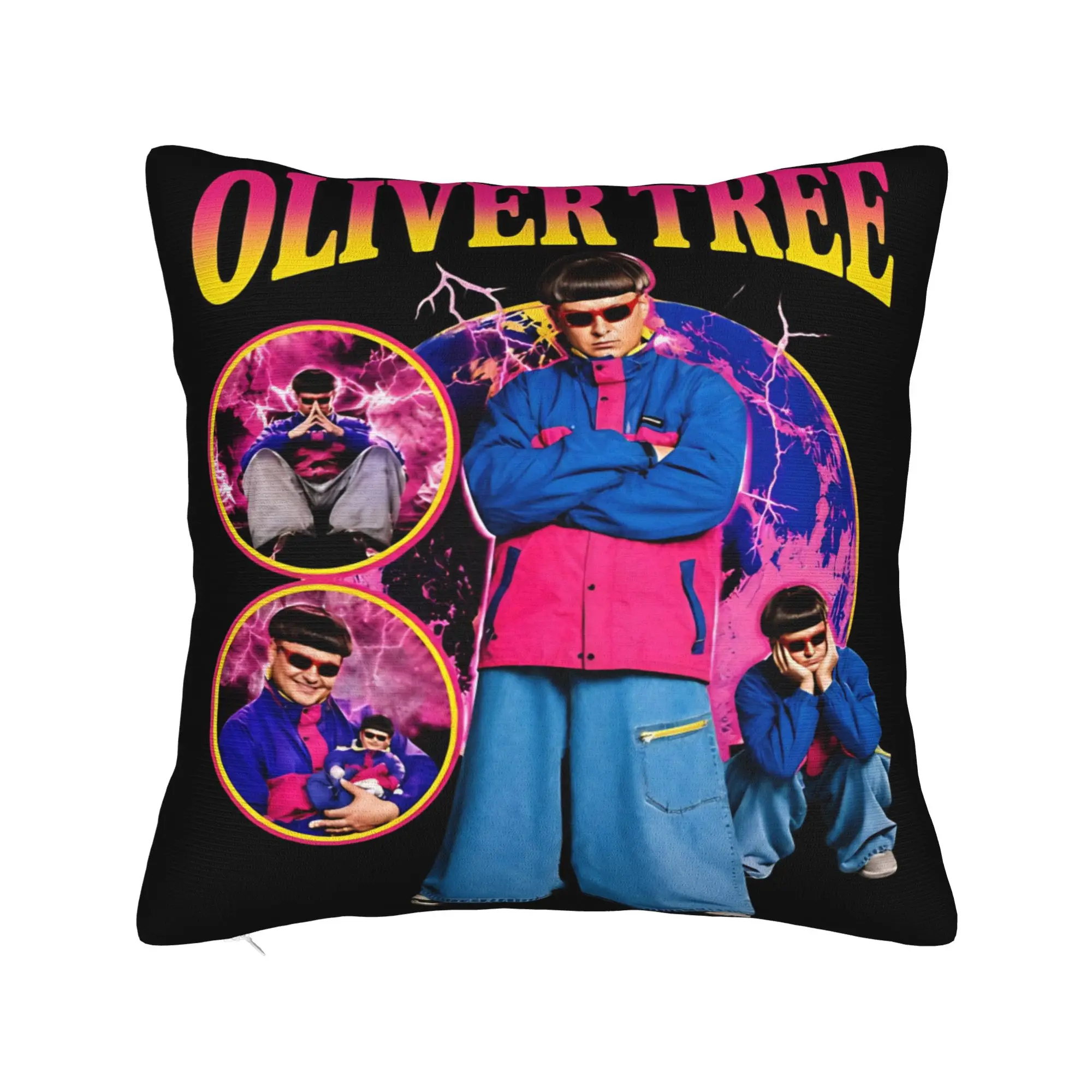 Oliver Tree Rest In Peace 1993 to 2026 Poster Pillow Case  Comfy Pillow Cover For Living Room Chair Kawaii Pillowcases