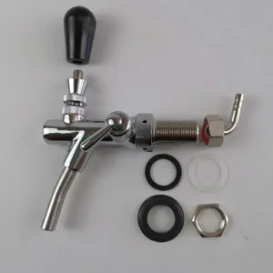 G5/8 torneira de cerveja ajustável rascunho torneira da cerveja shank com chapeamento cromado controlador fluxo para barril homebrew dispenser 12 principais vendas coluna cerveja - №8