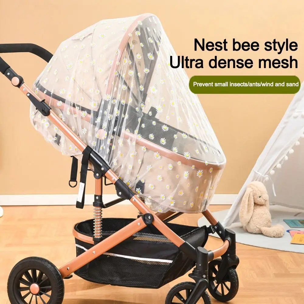 Fully Covered Baby Cart Sunshade Mosquito Net Breathable Mosquitoproof Baby Cradle Mosquito Net Insect Fly